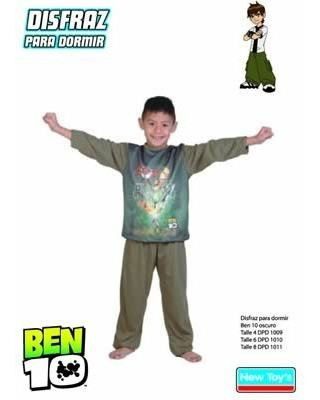 03xdpd1009 Disfraz P/ Dormir Ben 10 V.oscuro-talle 4-n.t. New Toys - Imagen 1