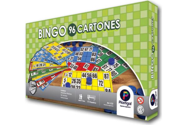 06x213 Juego de mesa Bingo 96 cartones - Plastigal - Imagen 1