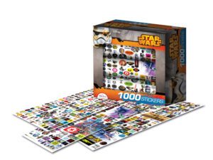 Stars Wars 1000 Stickers En Rollo
