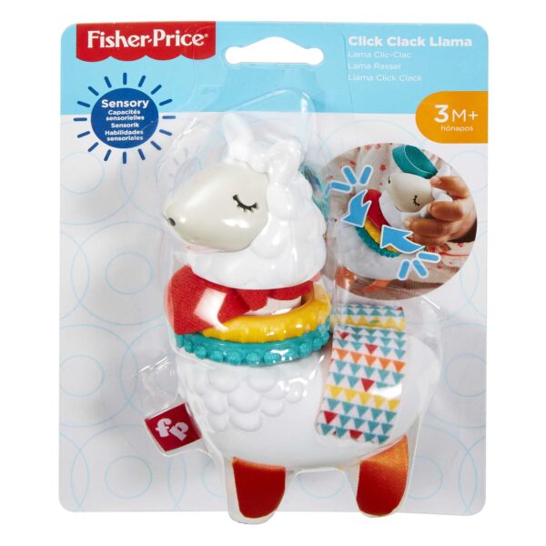 206-6257_1 Fisher-Price Baby juguete para bebés sonaja de llama. - Imagen 1