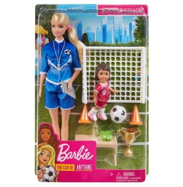 Muñeca Barbie entrenadora de fútbol. - Imagen 1
