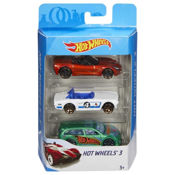 206-6614_1 Hot wheels pack de 3 vehículos - Mattel - Imagen 1