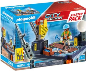 Starter Pack Construcción Con Grúa - Playmobil.