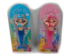 Muñeca Sirenita Nada Dandole Cuerda En Blister