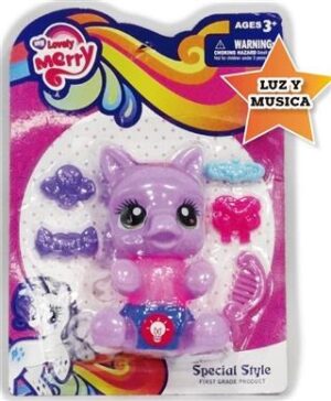 Pony Bebe Tryme Con Luz Peine Hebillas En Blister