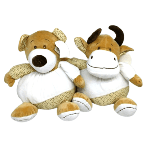 Animales De Peluche Sentados 30cm En Color Beige - Imagen 1