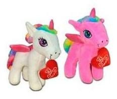 Pony Unicornio  De Peluche Con Corazon Te Amo  De 15cm
