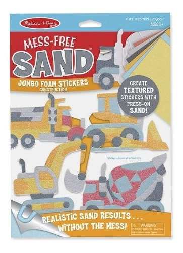 268xmls118 Mess-free Sand Jumbo Foam Stickers - Melissa & Doug - Imagen 1
