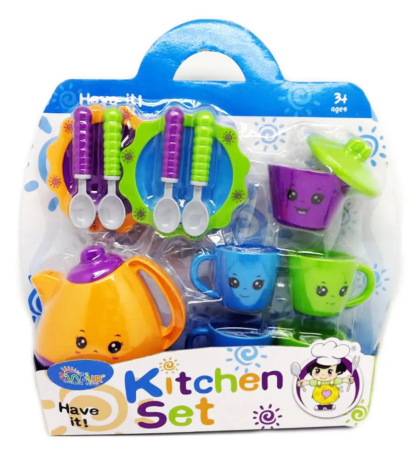 Juego De Cocina C/caritas - Imagen 1