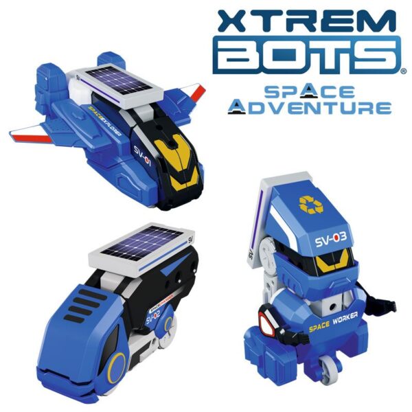 Xtrem Bots playset  de 31 Cm Space adventure para construir. - Imagen 1