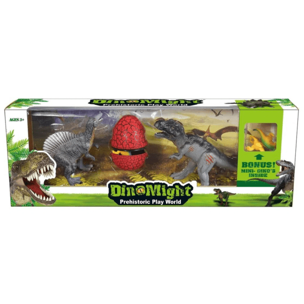 56-99806 Dinosaurs Playset 21 Cm Dino Might huevo y dinosaurio. - Imagen 1