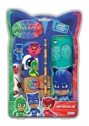 Kit Escolar Con Forma De Pjmask