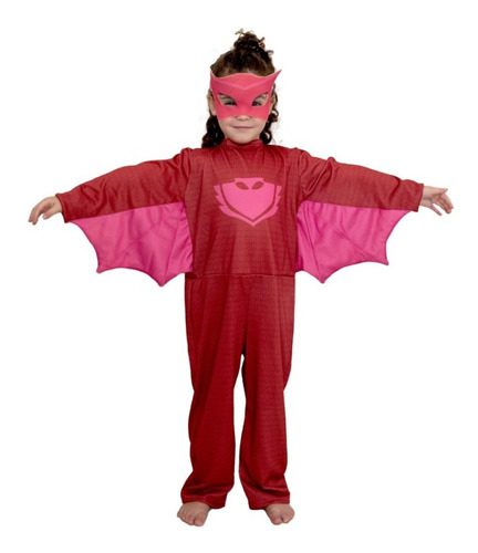 MLA1127201908_1 Disfraz Pjmasks Owlette rojo talle 2 - New Toys. - Imagen 1