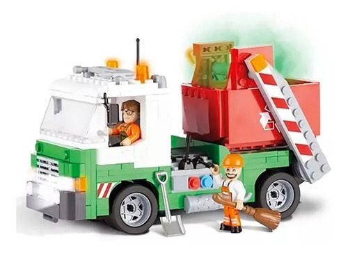 MLA674115211_1 Camion De Basura Con Volquete- Bloques Para Armar- - Imagen 1