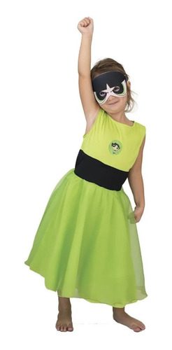 Disfraz Superpoderosas Bellota (verde) Con Luz - Talle 2