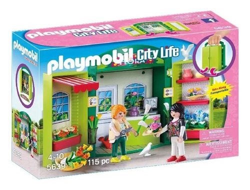 MLA762133674_1 Cofre Portable Tienda De Flores - Playmobil. - Imagen 1