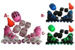 Set Roller In Line Calce  ( 32 ) Con  Casco Coderas Y Rodill