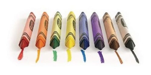 MLA885455571_1 Crayones De Colores X 8 Triangulares Anti Roll - Crayola - Imagen 1