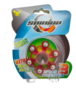 Spinner Animé Iron Balls Rojo / Azul