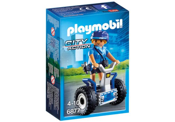 Mujer Policía con Balance Racer - Playmobil. - Imagen 1