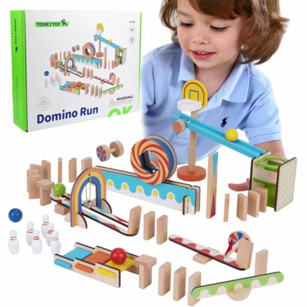 5635211 Domino de madera juego didáctico – Tooky toy. - Imagen 1