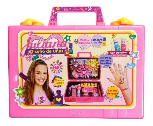 94JYJJUL014-1 Valija Juliana diseño de uñas (chica). - Imagen 1