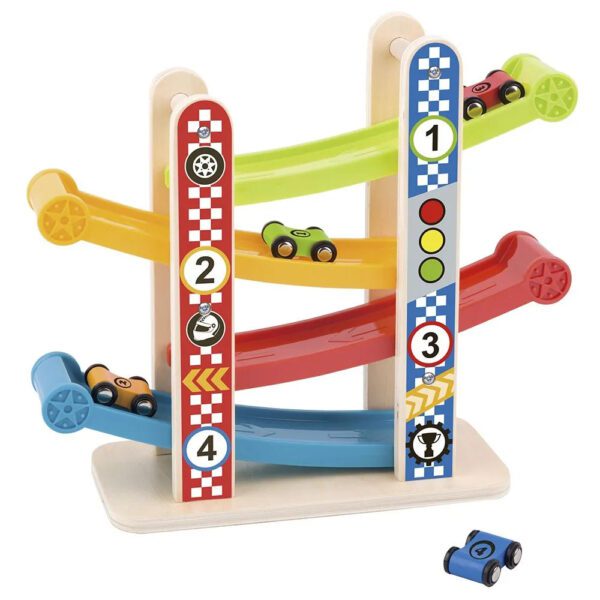 Juego didáctico de madera Torre deslizante – Tooky toy. - Imagen 1