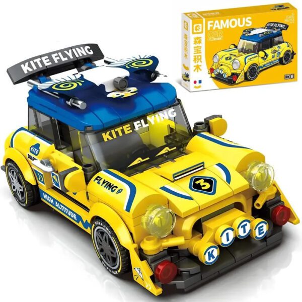 Sembo block Famous car mini amarillo. - Imagen 1