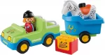 Auto con remolque y caballo 1.2.3 - Playmobil - Imagen 2
