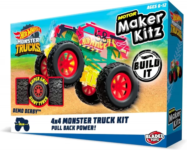 5635301_3 Hot Wheels vehículos Maker kitz monster trucks 4x4 - Imagen 1