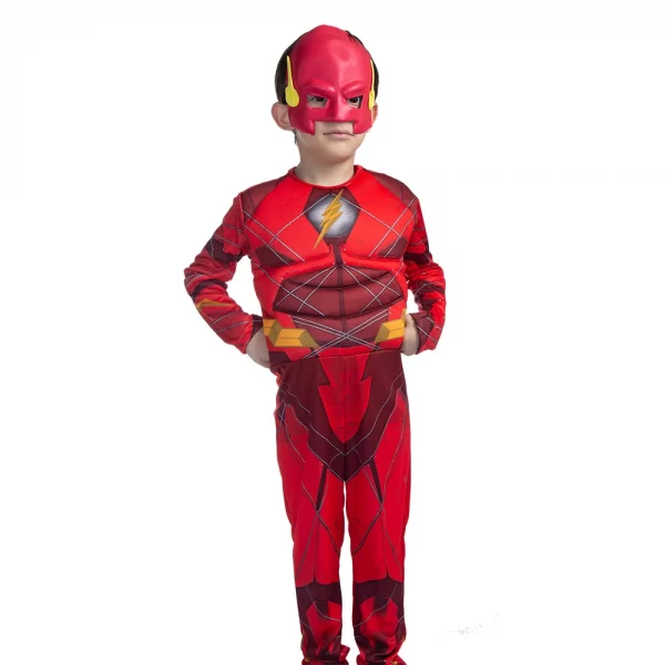 Disfraz Flash con músculos Talle 3 - Vulcanita. - Imagen 1