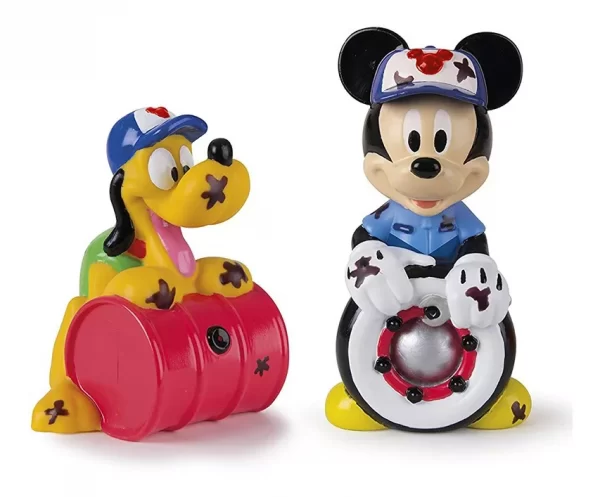 Figuras Mickey Y Pluto sucios– vulcanita - Imagen 2
