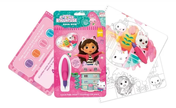 Agua Wow libro para colorear Gabbys Dollhouse - Tapimovil - Imagen 1