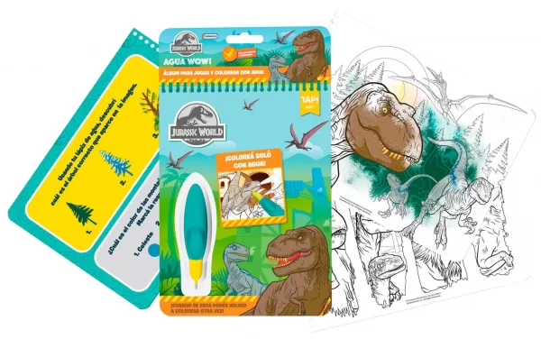 Agua Wow libro para colorear Jurassic World - Tapimovil - Imagen 1