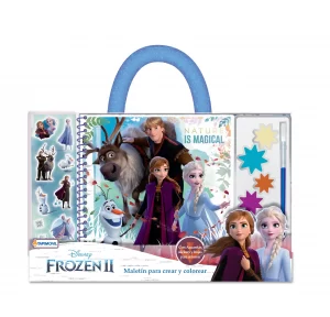 Maletin de arte para crear y colorear Frozen - Tapimovil