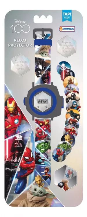 Reloj digital proyector Marvel Disney 100 - Tapimovil