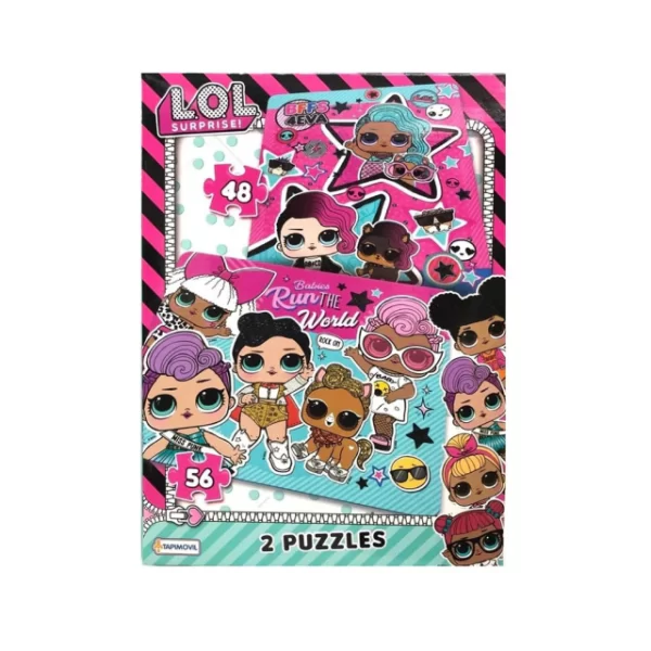 2 Rompecabezas de 48 y 56 piezas Lol Surprise - Tapimovil - Imagen 1