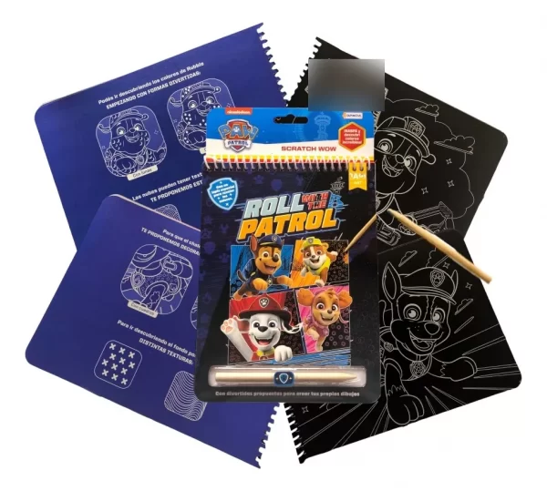 Libro para colorear scratch wow Paw patrol - Tapimovil - Imagen 1
