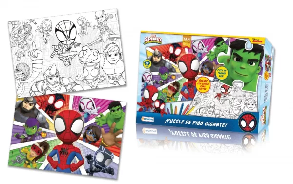 Rompecabeza super gigante de 24 piezas Spidey - Tapimovil - Imagen 2