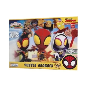 Rompecabezas de 48 piezas con lupa Spidey - Tapimovil