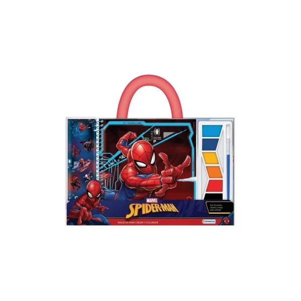 Maletin de arte para crear y colorear Spiderman - Tapimovil - Imagen 1