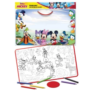 Pizarra bifaz con crayones Mickey Mouse - Tapimovil