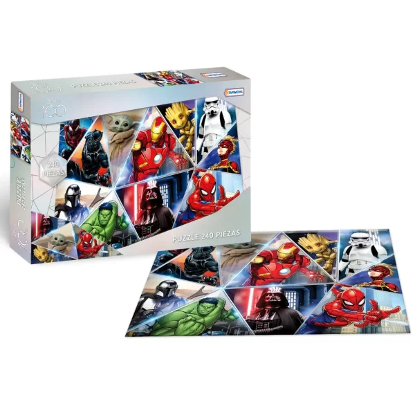 Rompecabezas de 240 piezas Heroes Marvel Disney 100 - Tapimovil - Imagen 1