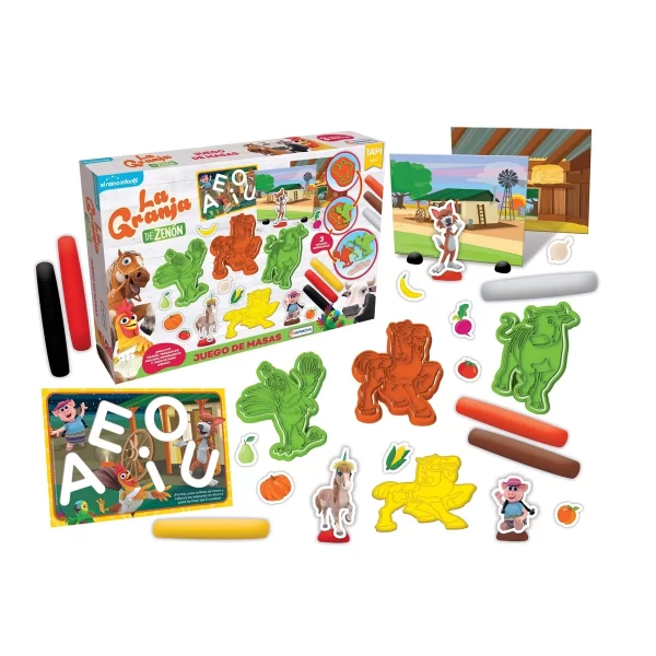 Set de masas y moldes 3D La granja de Zenon - Tapimovil - Imagen 1