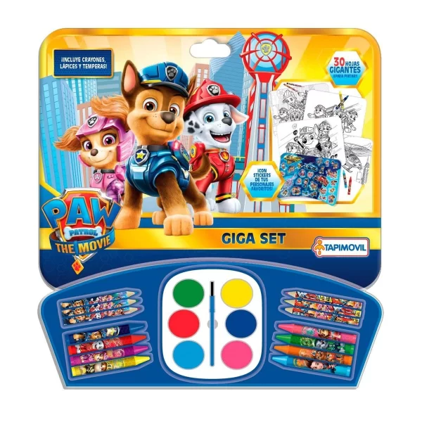 Set de arte gigante con acuarelas Paw Patrol - Tapimovil - Imagen 1