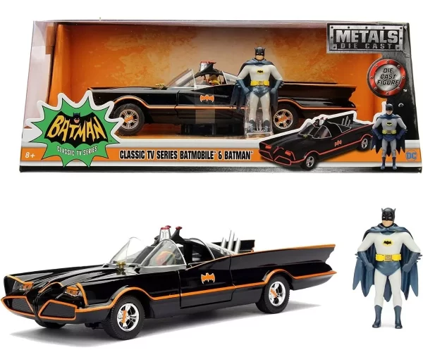 98259 Batimovil de Metal 1966 1:24 color negro. - Imagen 1