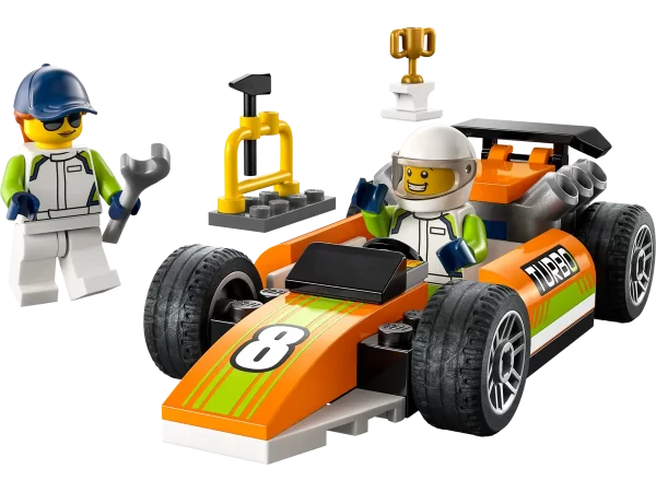 Coche de Carreras naranja City - Lego - Imagen 2