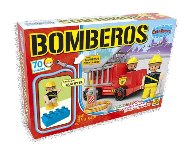 Bloques para construir Bomberos – Creablocks - Imagen 1