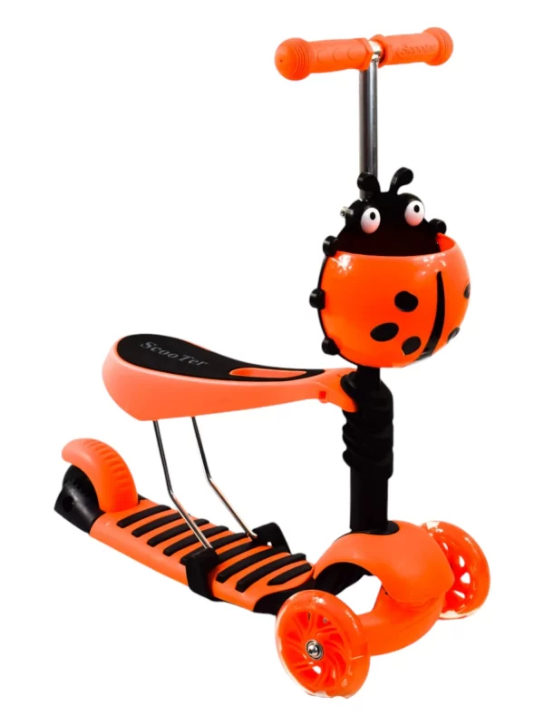 Monopatín 2 en 1 naranja - Imagen 1