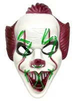 Máscara rígida payaso con luz led